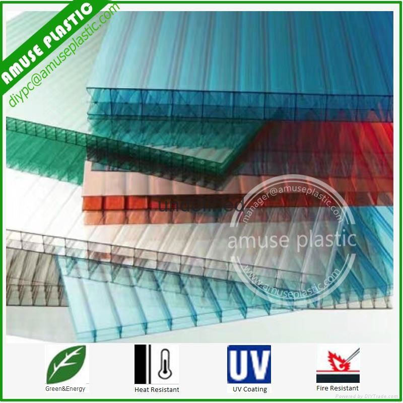 Environment-Friendly Building Material Plastic Roof  Sheet PC Corrugated 4