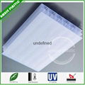 Hot Sell UV-Protection Bayer Triple-Wall PC Hollow Layers Compact Sheet