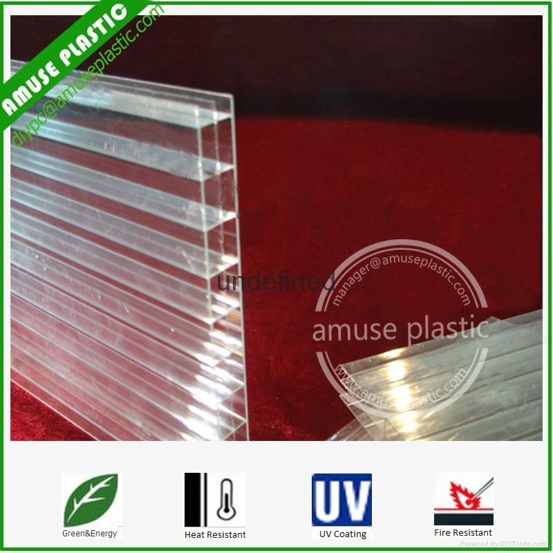 16mm Triple Wall Polycarbonate Sheet Blue X Multi Wall Hollow Board 4