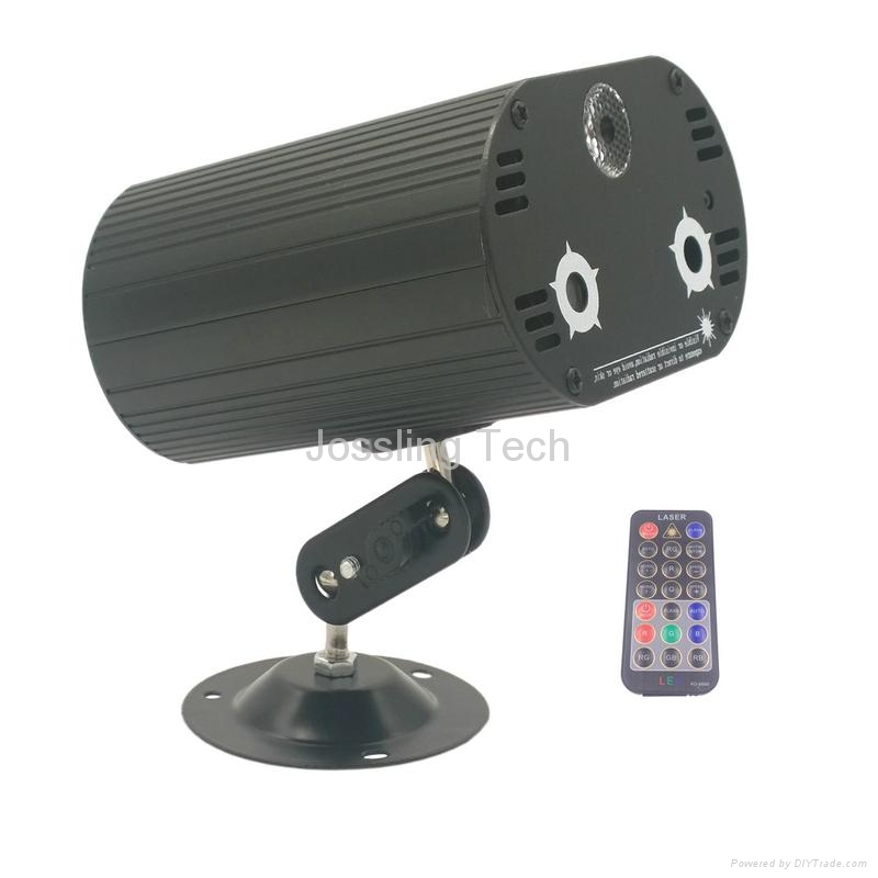 Remote control mini laser projector with 24 & 36 patterns RG laser with