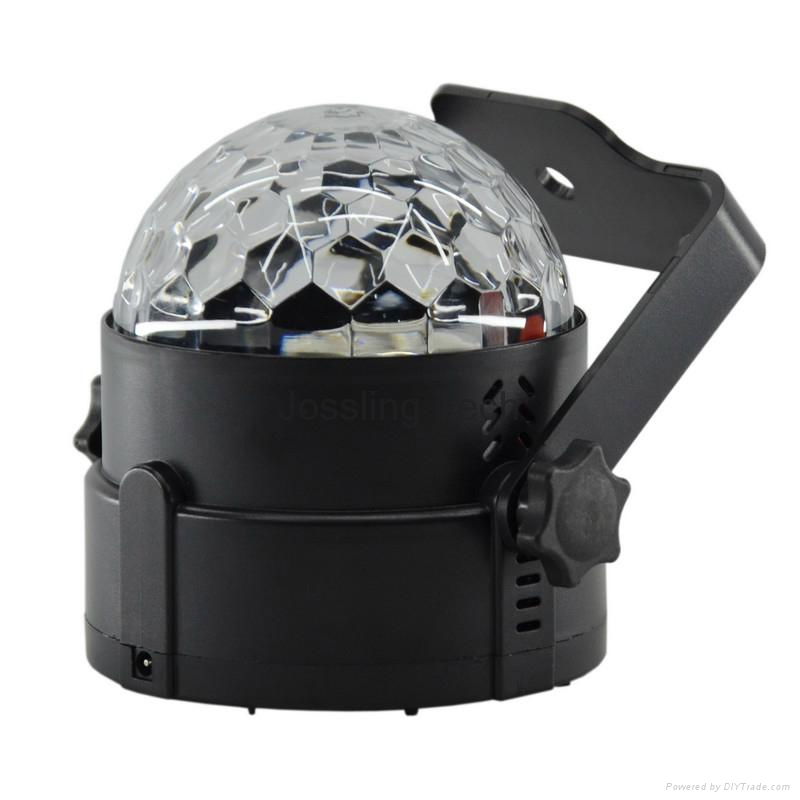 Mini sound activated auto rotate rgb led cute ball small led magic ball light 3