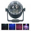 Mini sound activated auto rotate rgb led