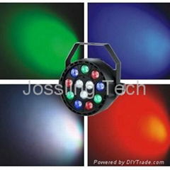 Sound activated auto run rgb par light 12 pieces led with DMX