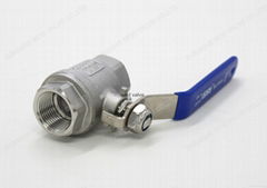 stainless steel 2pc ball valve 