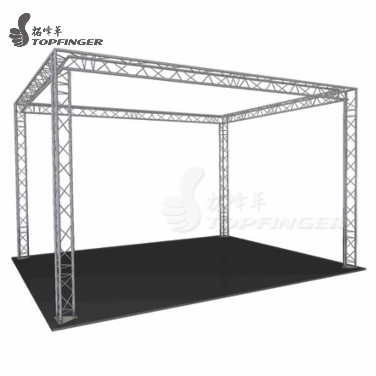 Topfinger factory used directly 300 x 300 mm aluminum triangle truss