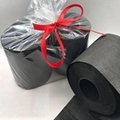 black colored toilet paper