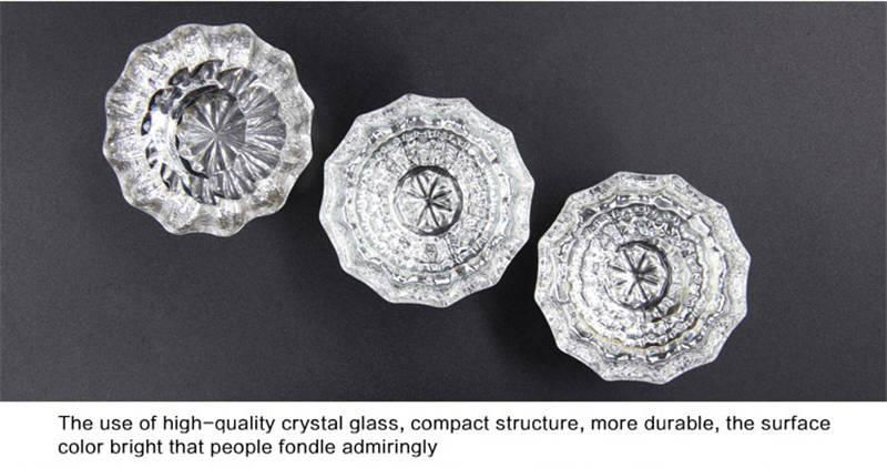 Clear glass dresser drawer knobs 2