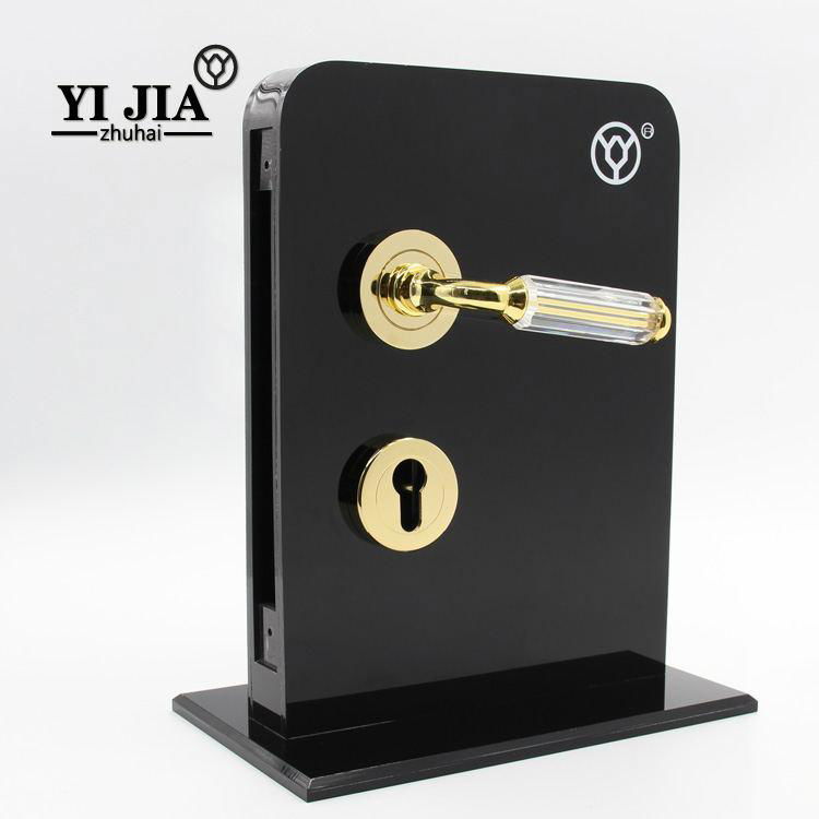 Modern lever door handles gold finish 2