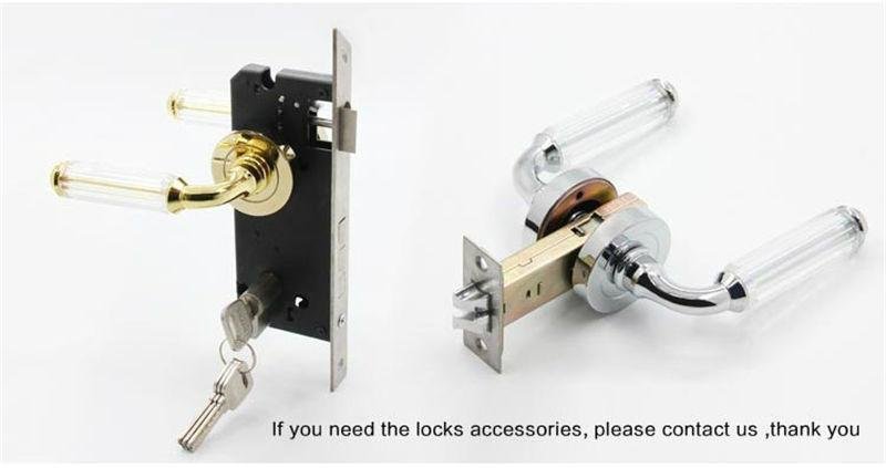 Modern lever door handles gold finish 3