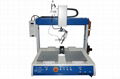 single spindle &double table auto soldering machine