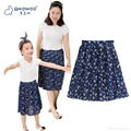 parent-child/mommy-children pleated chiffon skirt 1