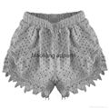 Eyelets lace shorts 1