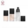 20ml 30ml 40ml liquid foundation pump glass bottles press sprayer cosmetic pack