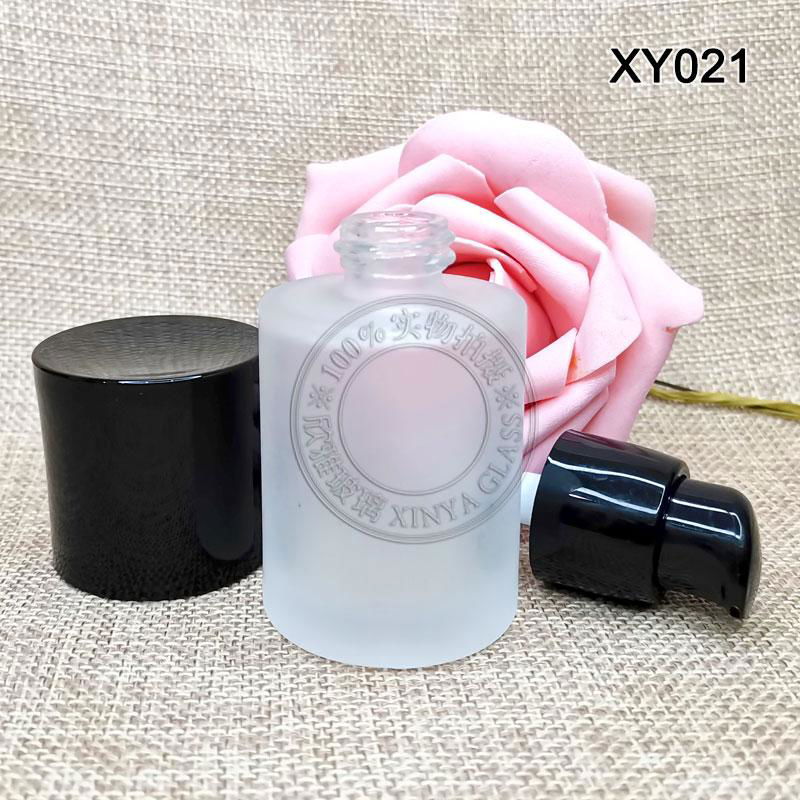 30ml round glass cosmetick bottle pump bottle lotion concealer sunscreen foundat 3