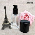 30ml round glass cosmetick bottle pump bottle lotion concealer sunscreen foundat 5