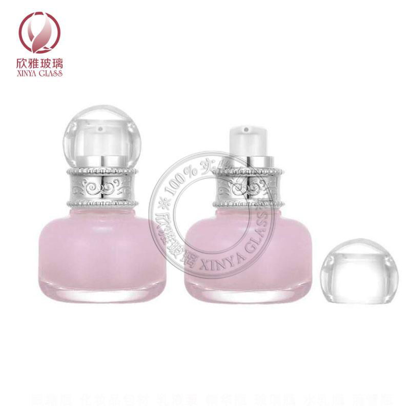 30ml glass cosmetic bottle pump spray lotion serum sunscreen foundation bottle 4