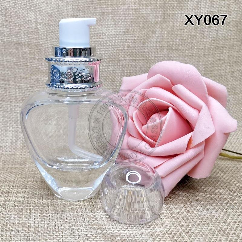 30ml ball pump glass bottle cosmetic packaging skincare beauty makeup foundation 3