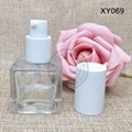 30ml ball pump glass bottle cosmetic packaging skincare beauty makeup foundation