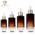 30-50-75-100ml amber clear dropper bottle glass serum essense cosmetic packaging