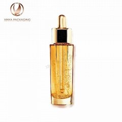 30-50ml clear dropper bottle glass serum essense cosmetic packaging skincare oil