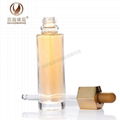 30-50ml clear dropper bottle glass serum essense cosmetic packaging skincare oil 4