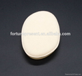 100% Pure silicone makeup sponge,silicone leaf shape sponge with suede