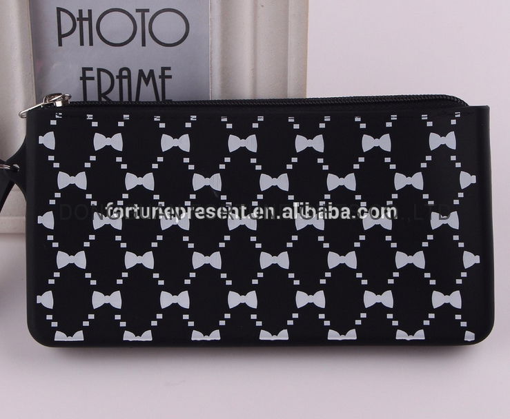 Hot selling lady silicone coin purse