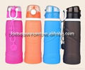 750ml Silicone Collapsible Water Bottle Silicone travel cup 3