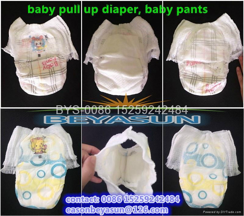 Disposable baby pull up diaper 3