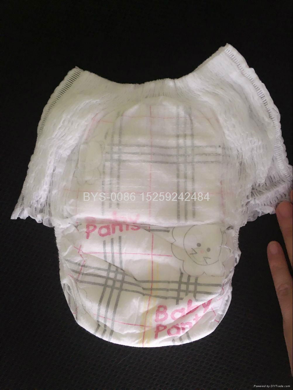 Disposable baby pull up diaper 4