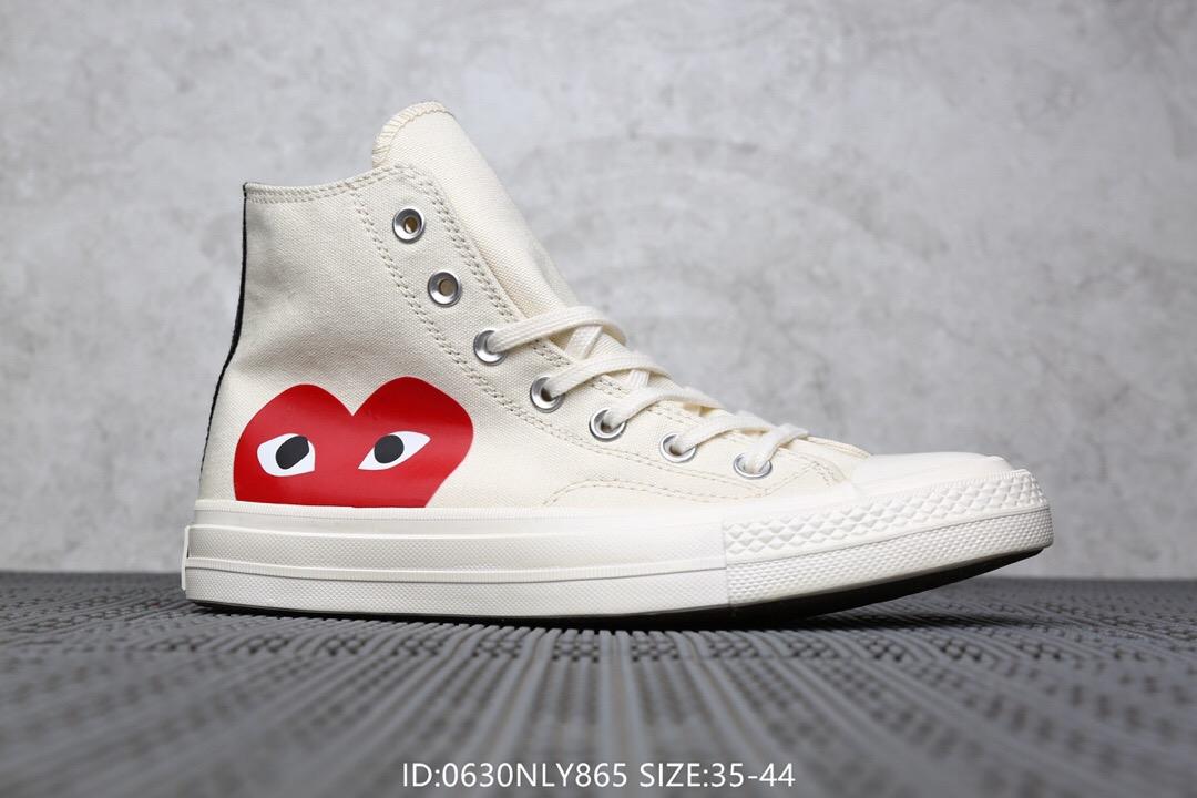 COMME DES GARCONS PLAY Chuck Taylor x CONVERSE White / Black (China ...