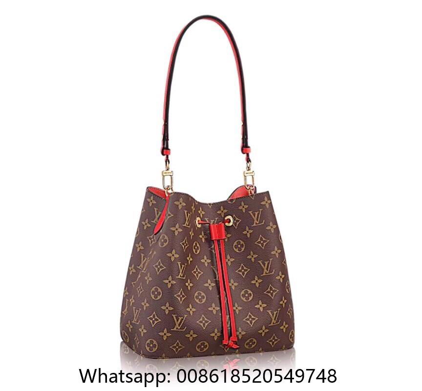               Monogram Neo Noe Brown Bags     eo Noe drawstring shoulder Bags 