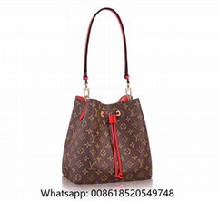               Monogram Neo Noe Brown Bags     eo Noe drawstring shoulder Bags 