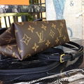 Louis vuitton locky BB Mongram brown canvas pink Calfskin Leather LV bag sale