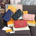 Louis Vuitton Empreinte Leather LV Chain Wallet LV Clutch Bags Empreinte LV bags
