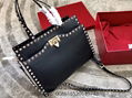 Valentino GRAIN CALFSKIN LEATHER ROCKSTUD HOBO Bags Valentino handbags Price