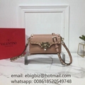 Small Valentino Garavani Rockstud crossbody bag in grainy calfskin leather