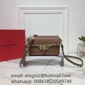 Small Valentino Garavani Rockstud crossbody bag in grainy calfskin leather