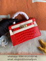 Hermes Kelly crocodile bags Hermes Crocodile Mini Kelly 20 Pochette Cut bags