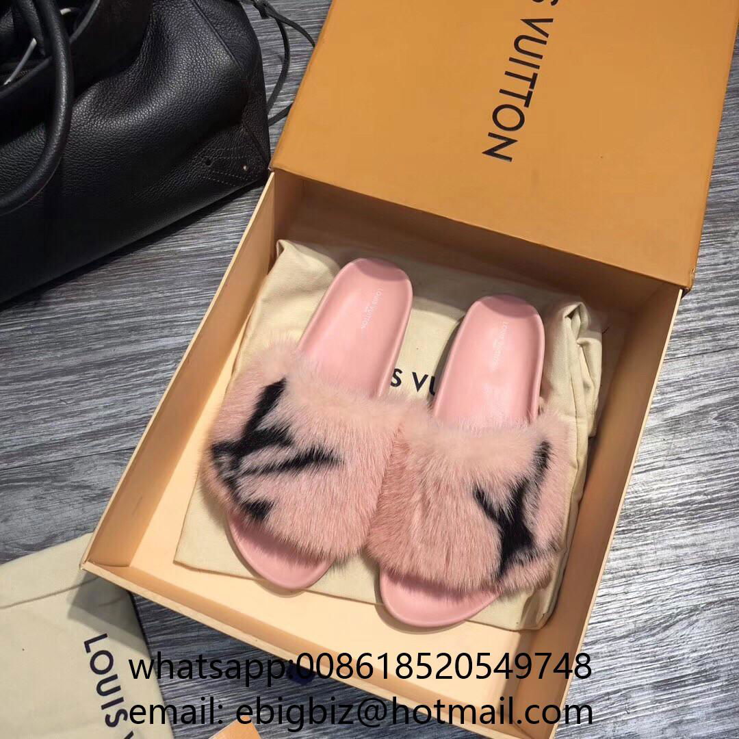 Louis Vuitton Homey Flats Mules LV Mink fur Slippers LV Homey Slippers LV Mules (China Trading ...