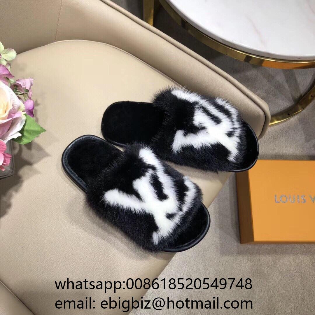 Louis Vuitton Homey Flats Mules LV Mink fur Slippers LV Homey Slippers LV Mules (China Trading ...