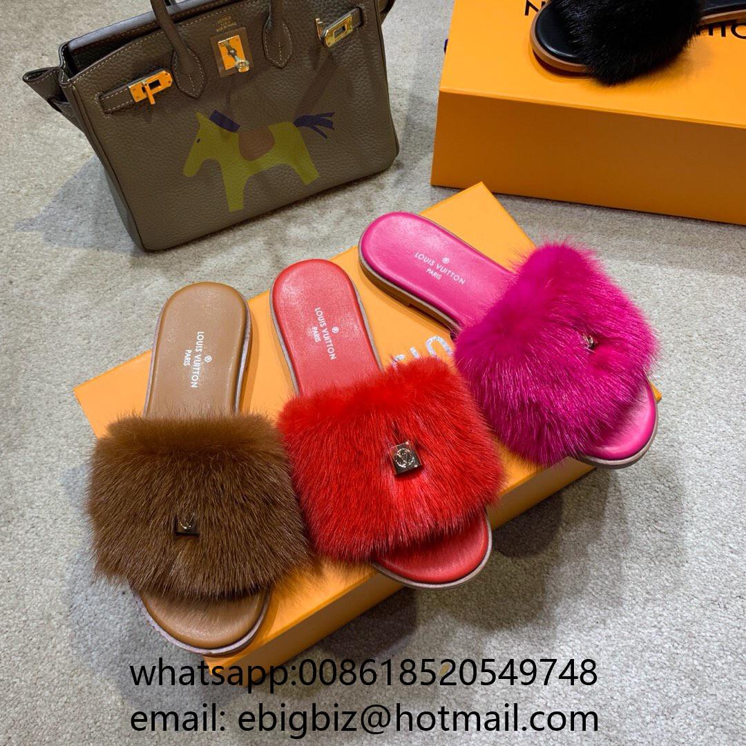 Louis Vuitton Homey Flats Mules LV Mink fur Slippers LV Homey Slippers LV Mules (China Trading ...