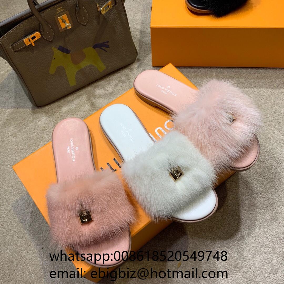 Louis Vuitton Homey Flats Mules LV Mink fur Slippers LV Homey Slippers LV Mules (China Trading ...