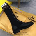 Fendi Fendi Rockoko combat boots Wholesaler Fendi boots Fendi leather boots 