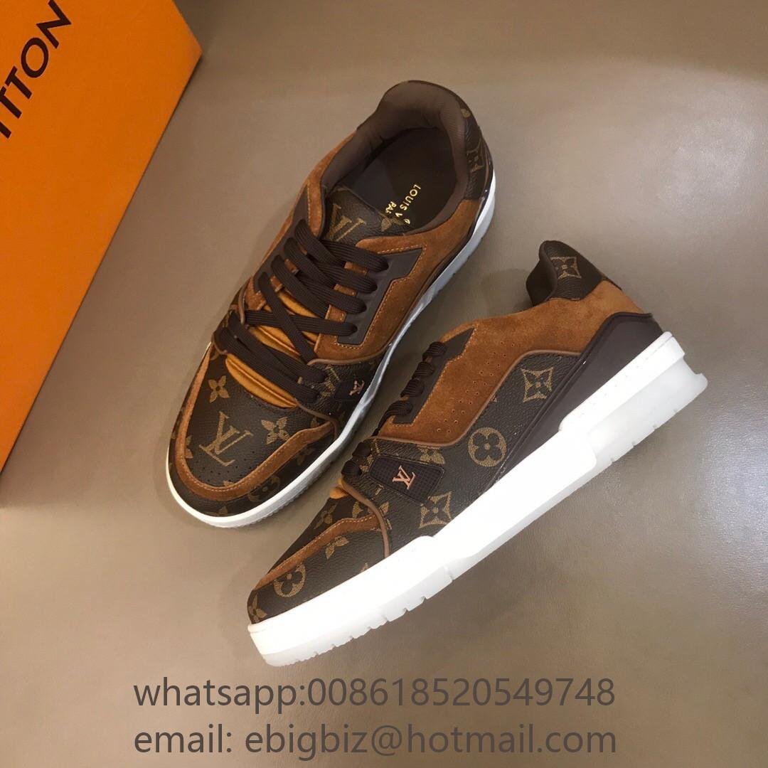 LV Trainer sneakers Cheap LV sneakers for men Louis Vuitton shoes online outlet (China Trading ...