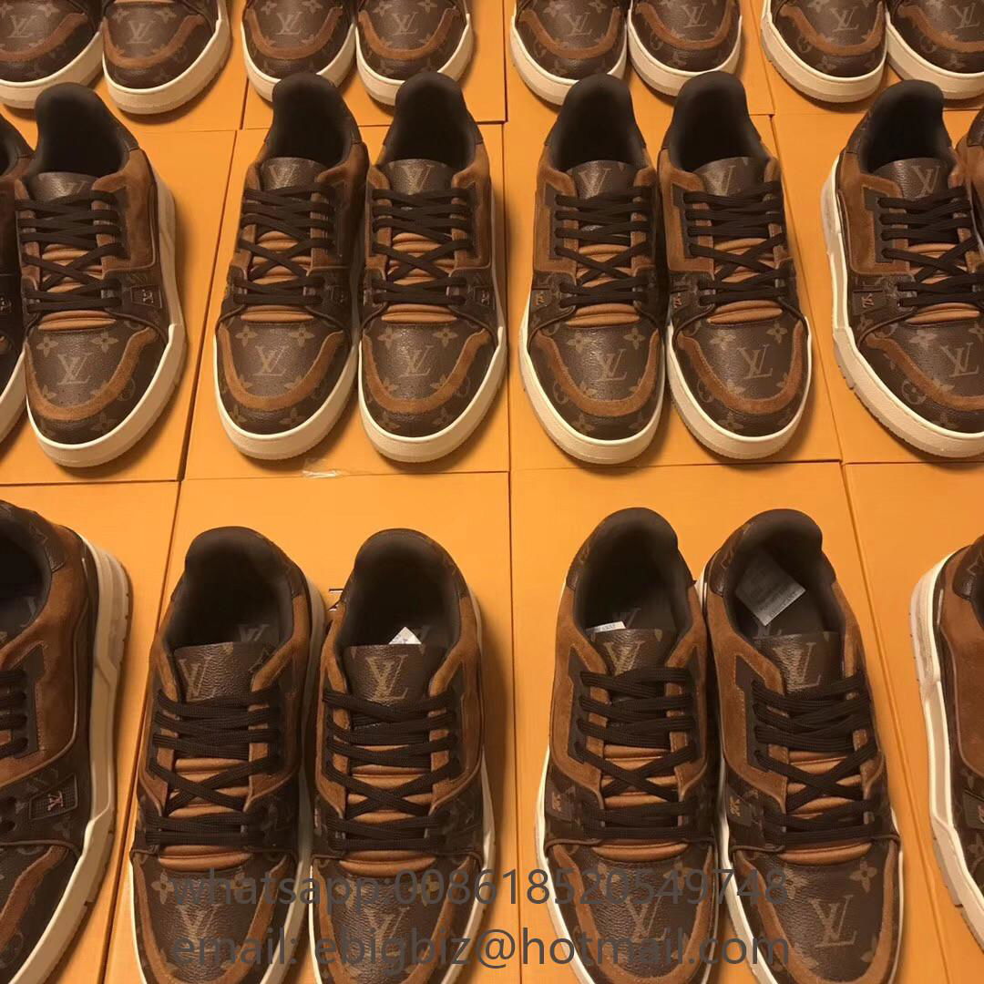 LV Trainer sneakers Cheap LV sneakers for men Louis Vuitton shoes online outlet (China Trading ...