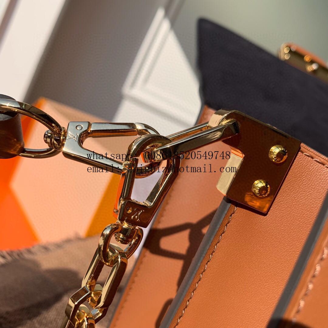               Monogram Dauphine MM Bag Chain Shoulder Canvas Auth New     andbag 8