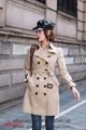 Women's Vintage          Beige Check Trench Coat          Trench Coat for women 8