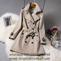 Women's Vintage Burberry Beige Check Trench Coat burberry Trench Coat for women