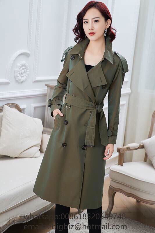 Women's Vintage          Beige Check Trench Coat          Trench Coat for women 5